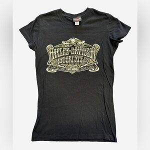 Harley Davidson "Live to Ride, Ride to Live" Short Sleeve Top Bahamas Size Small